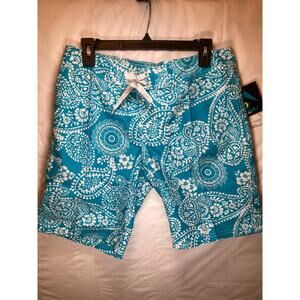 Kanu Surf Women's Lanai Boardshort Size 8,Style 1591, Color Agua
